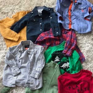 18 month to 2T boys shirts and jackets